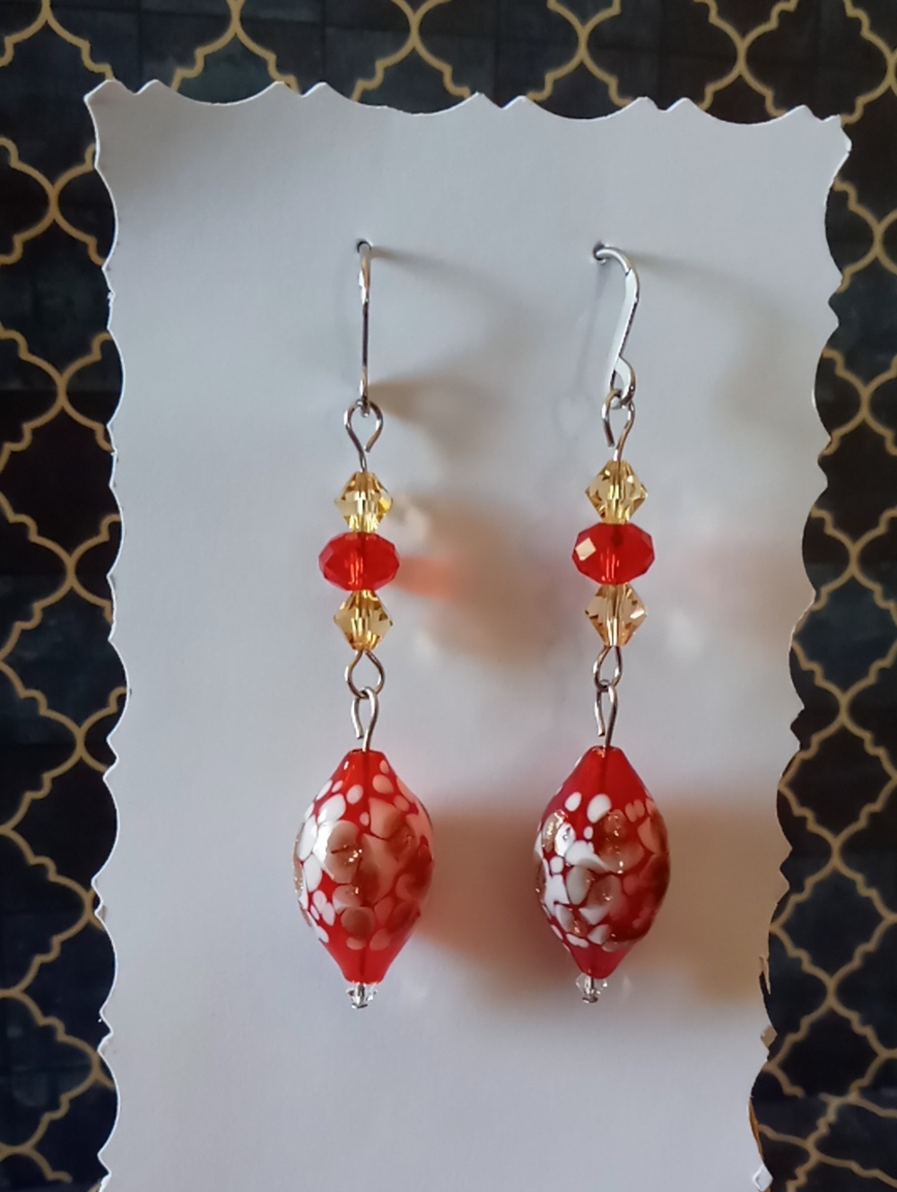 "Golden Spark"Earrings